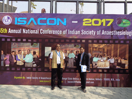 Bhavani Kodali at Indian society of Anesthesiologists Meeting 2017