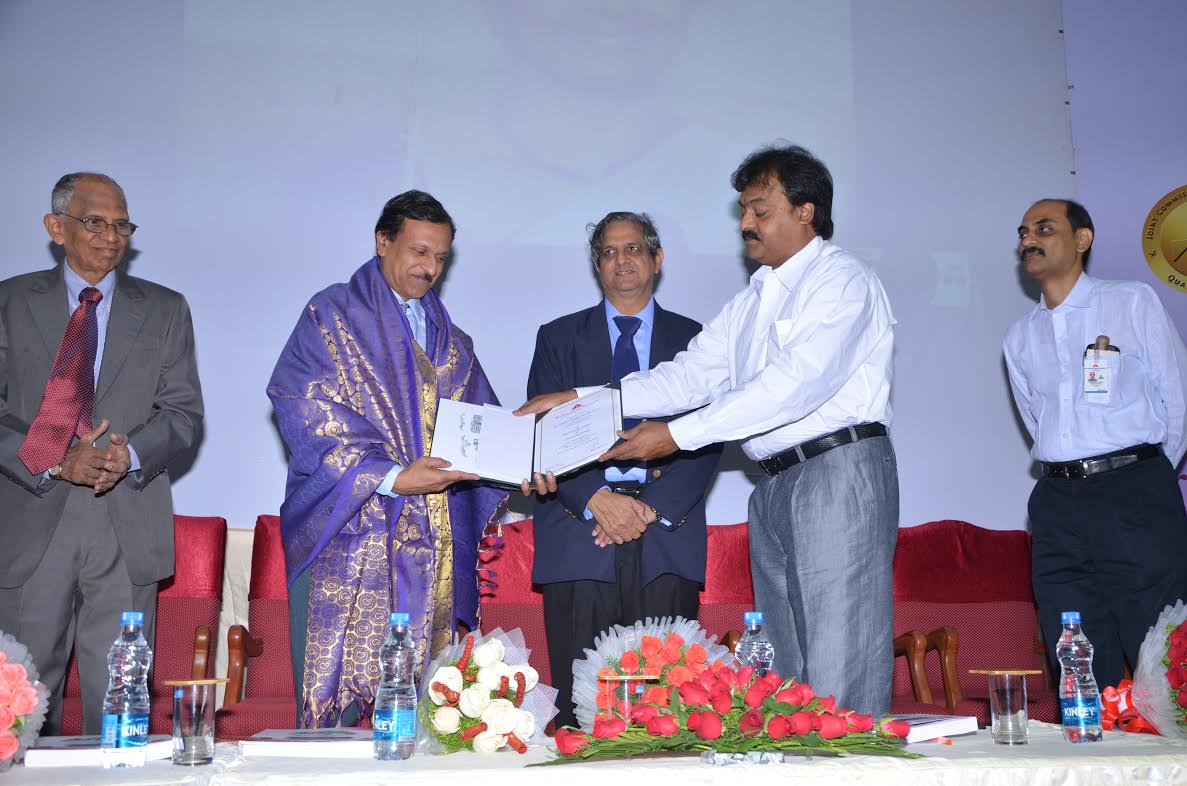 Bhavani Shankar Kodali with Vice Chancellor of Ramachandra University