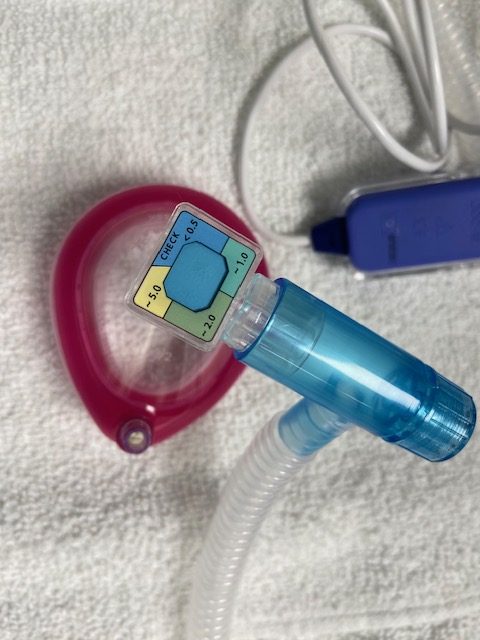 Neonatal resuscitation circuit with chemical method of CO2 measurement