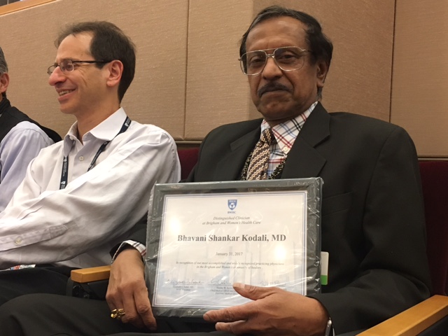 Bhavani Shankar Kodali MD - Distinguished Clinician Award