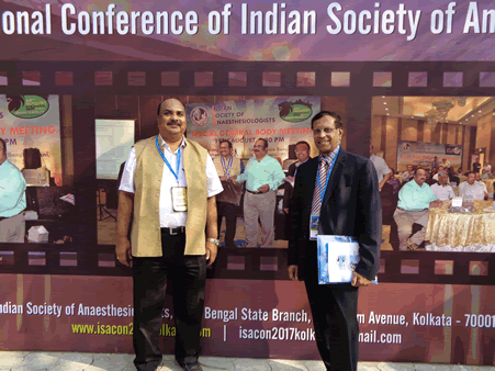 Bhavani Kodali at Indian society of Anesthesiologists Meeting 2017